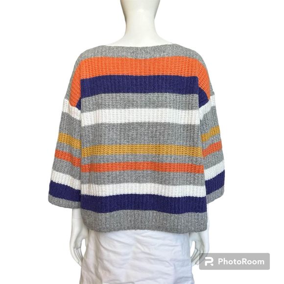 Lou & Grey by LOFT oversized striped sweater S - Picture 2 of 4